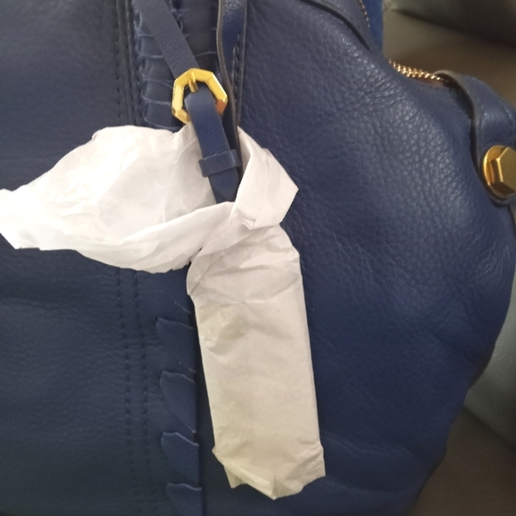 🔵 NWT orYany Royal Blue Leather Satchel Bag - Beautiful Firm Price - Picture 7 of 16